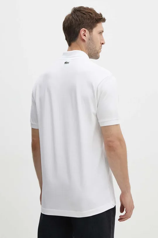 λευκό Βαμβακερό μπλουζάκι πόλο Lacoste x Netflix