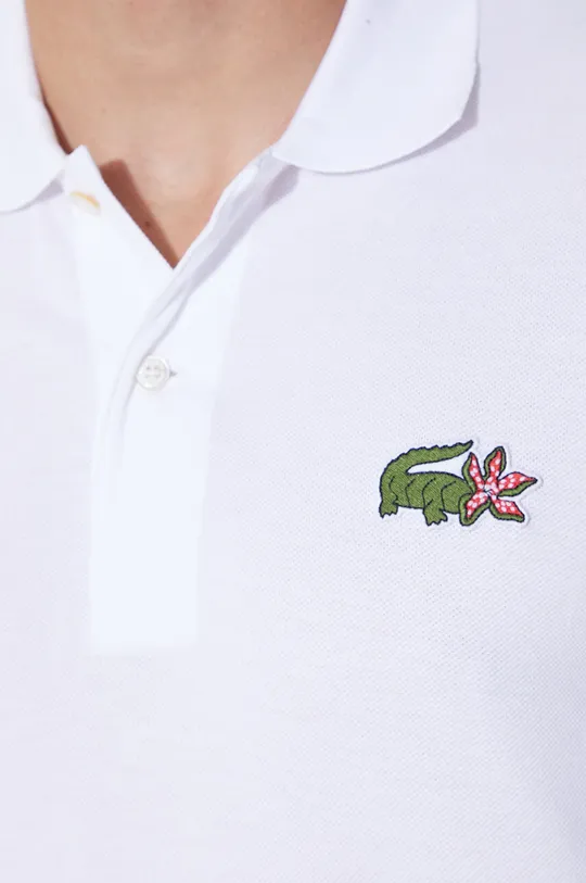 Βαμβακερό μπλουζάκι πόλο Lacoste x Netflix