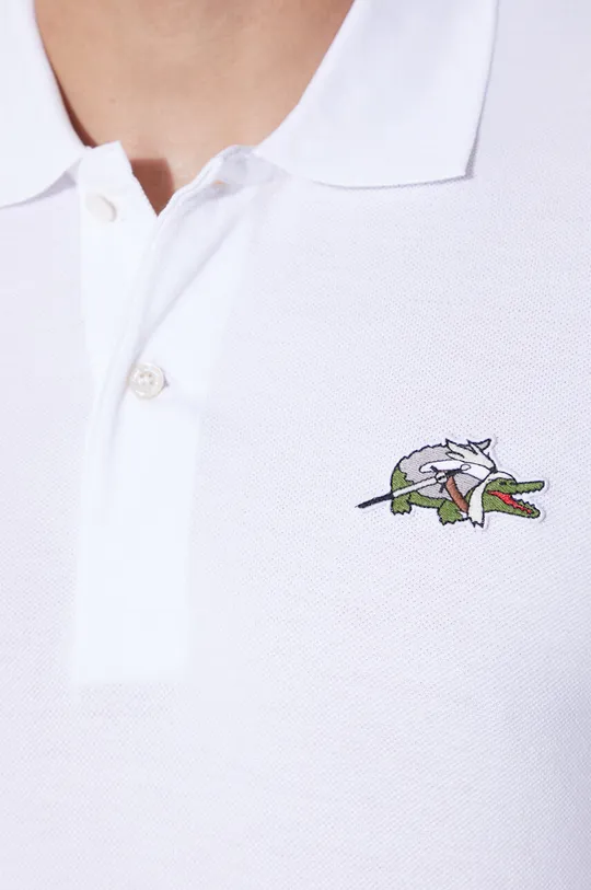 Βαμβακερό μπλουζάκι πόλο Lacoste x Netflix