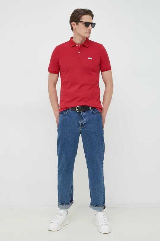 Guess polo rosso