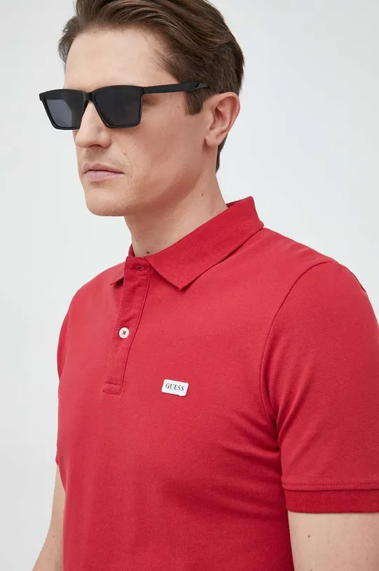 rosso Guess polo