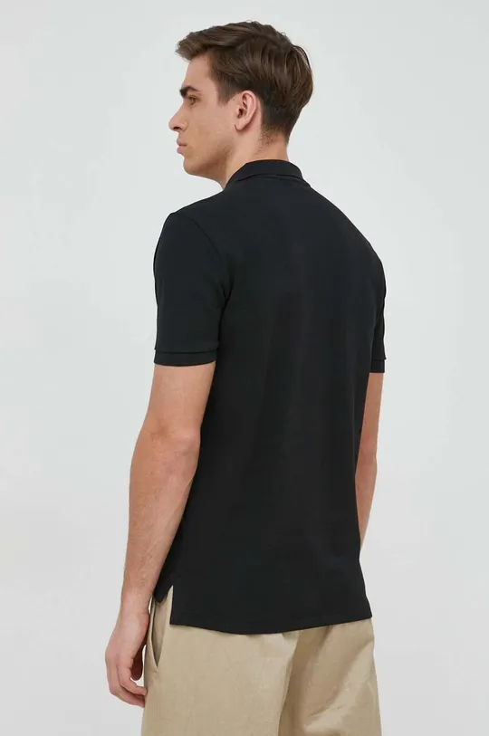 Βαμβακερό μπλουζάκι πόλο Polo Ralph Lauren μαύρο