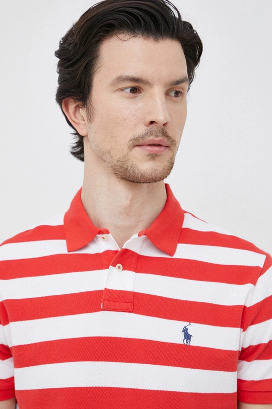 červená Bavlnené polo tričko Polo Ralph Lauren