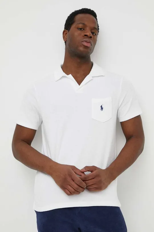 biela Polo tričko Polo Ralph Lauren Pánsky