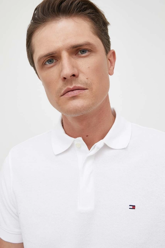 biały Tommy Hilfiger polo