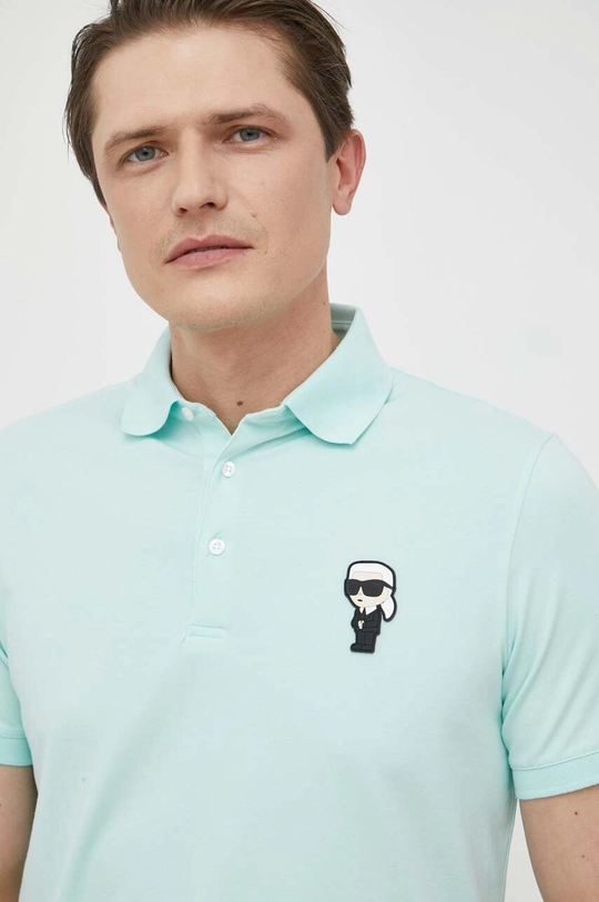 tirkizna Polo majica Karl Lagerfeld