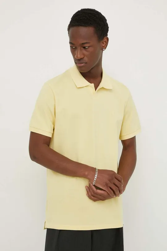 κίτρινο Βαμβακερό μπλουζάκι πόλο Les Deux Ανδρικά