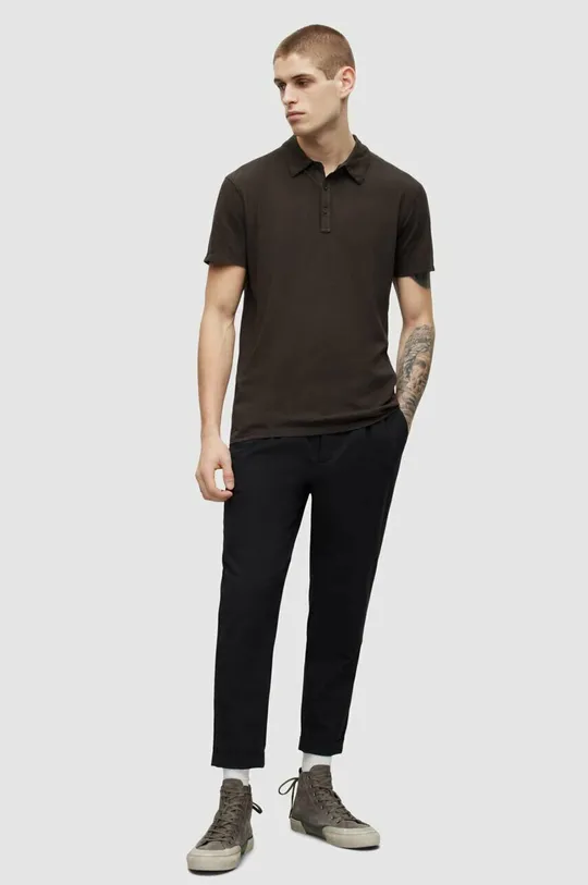 AllSaints polo bawełniane FIGURE SS POLO 100 % Bawełna organiczna