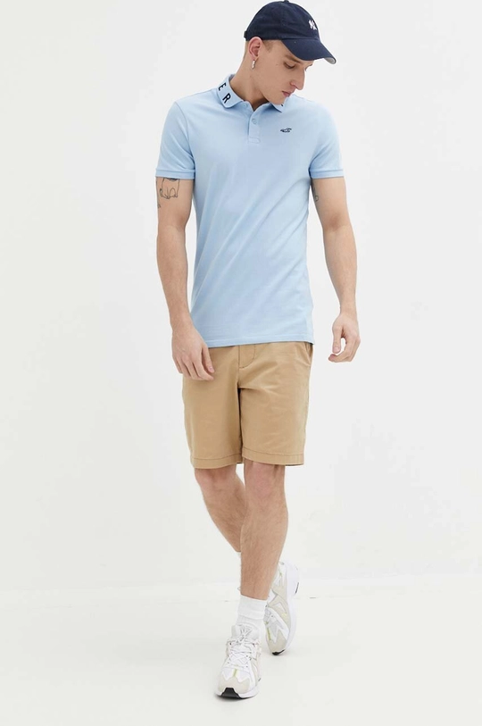 Hollister Co. polo niebieski