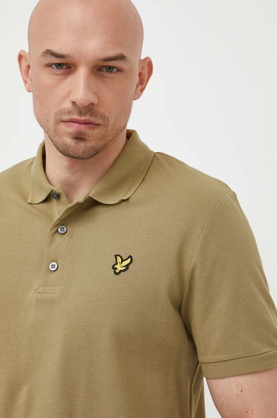 zelena Bombažen polo Lyle & Scott