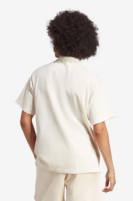 Памучна тениска с яка adidas Originals Essentials  100% памук