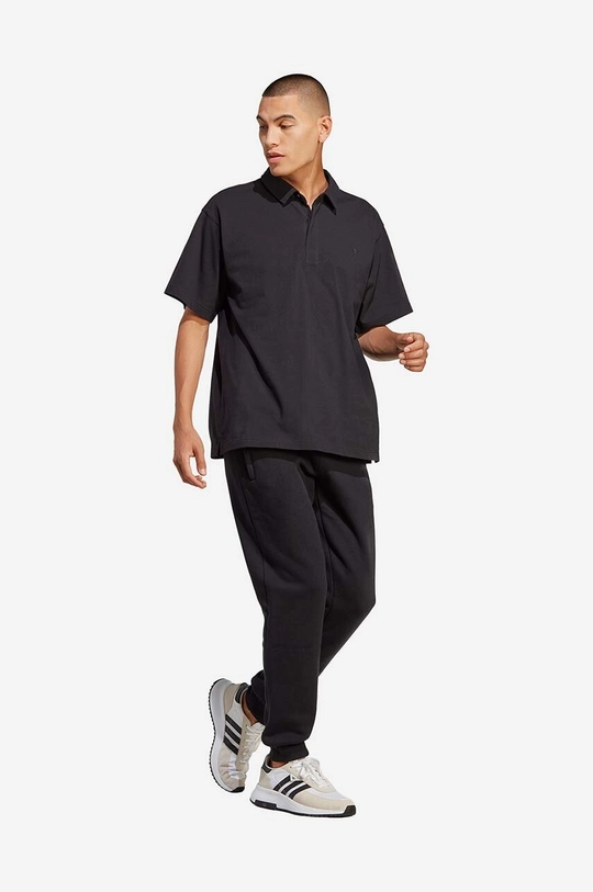 adidas Originals polo de bumbac Essentials negru