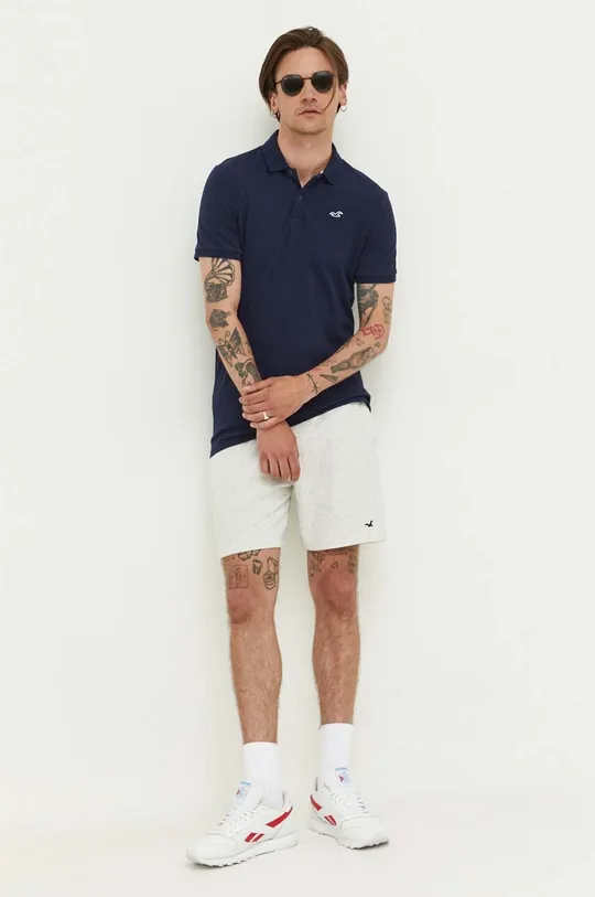 Hollister Co. polo granatowy