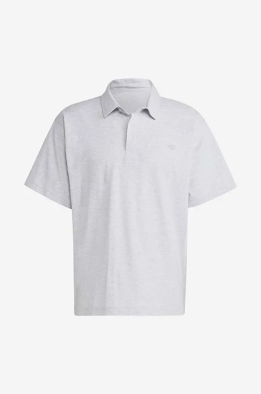 szary adidas Originals polo bawełniane Premium Essentials Polo Shirt