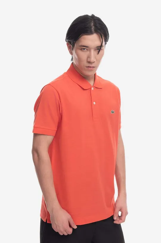 orange Lacoste cotton polo shirt Men’s