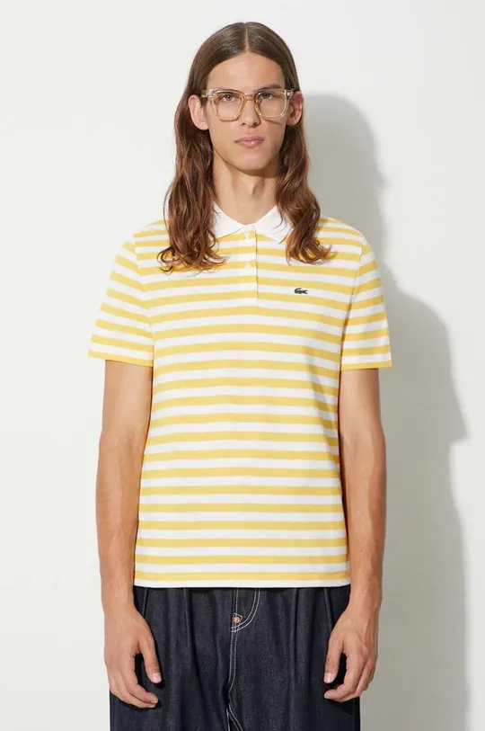 yellow Lacoste cotton polo shirt Men’s