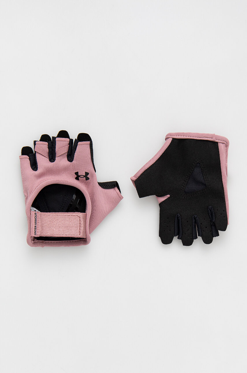 Rukavice Under Armour dámske, ružová farba, 1377798 | ANSWEAR.sk