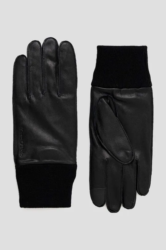 μαύρο Δερμάτινα γάντια Marc O'Polo Ανδρικά