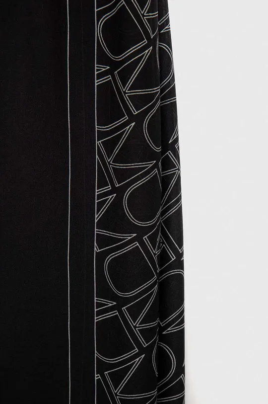 Шарф з домішкою шовку Calvin Klein чорний