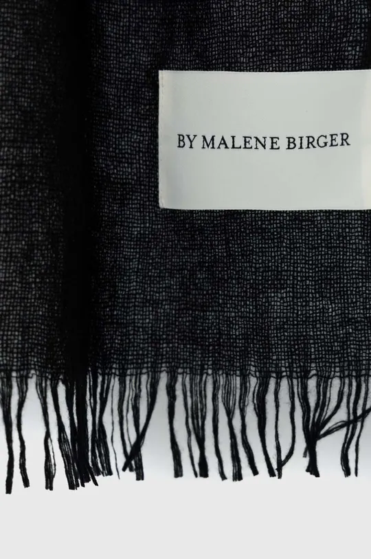 Vlnený šál By Malene Birger čierna