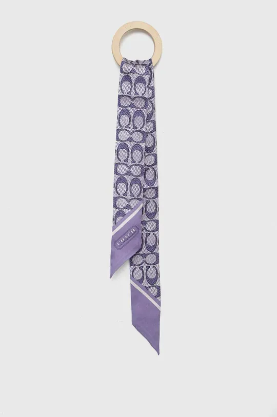 фиолетовой Шелковый платок на шею Coach Женский