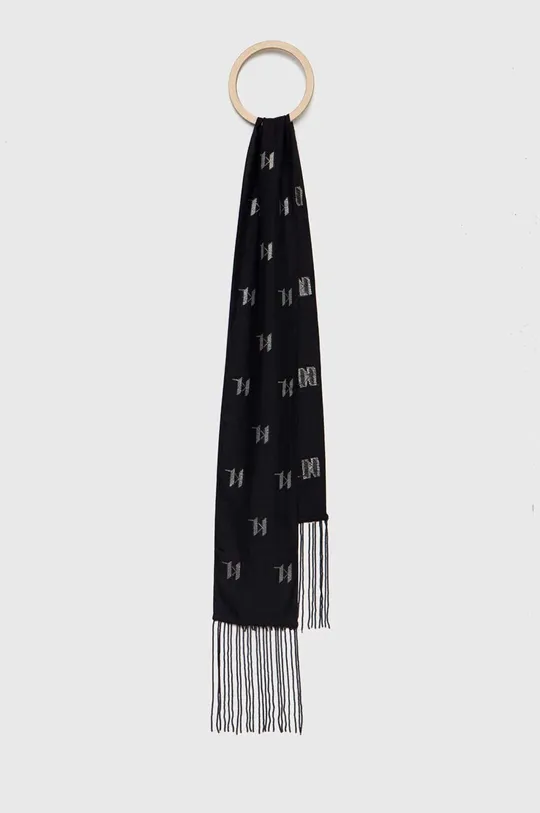 чорний Шарф з домішкою шовку Karl Lagerfeld Unisex