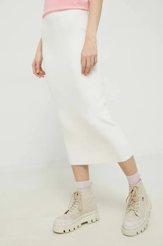 λευκό Μάλλινη φούστα HUGO Γυναικεία