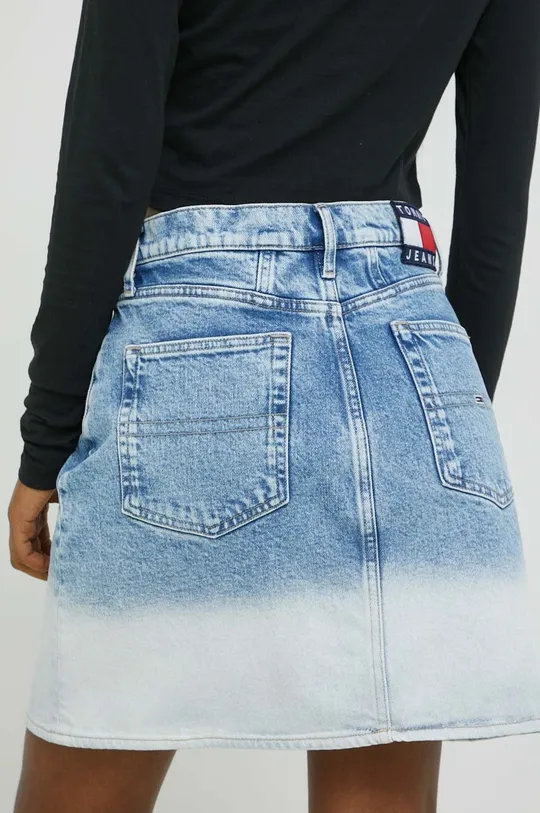 Rifľová sukňa Tommy Jeans  98 % Bavlna, 2 % Elastan