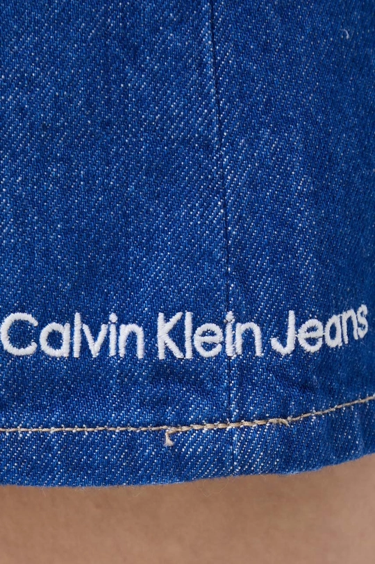 modrá Rifľová sukňa Calvin Klein Jeans