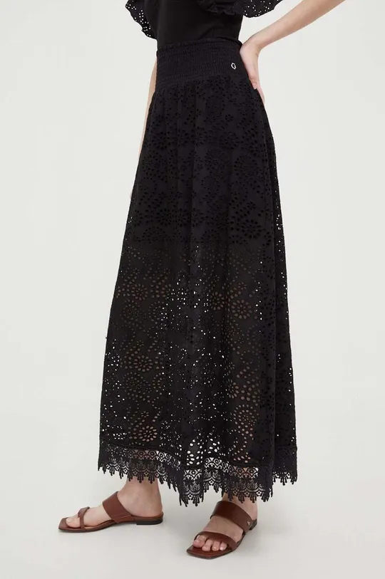 crna Pamučna suknja Guess Ženski