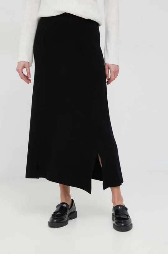 μαύρο Μάλλινη φούστα DKNY Γυναικεία