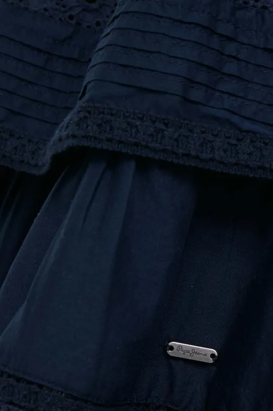 tmavomodrá Bavlnená sukňa Pepe Jeans Prana