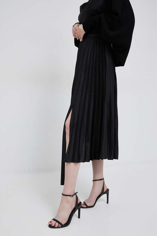 Юбка Dkny цвет чёрный midi расклешённая | ANSWEAR.ua