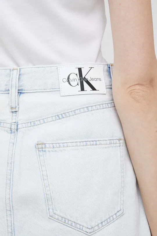 Rifľová sukňa Calvin Klein Jeans Dámsky