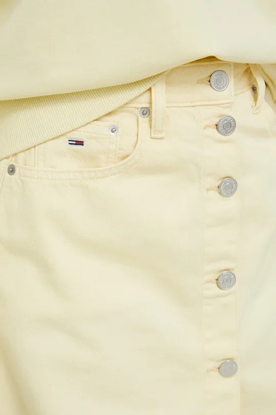 żółty Tommy Jeans spódnica jeansowa