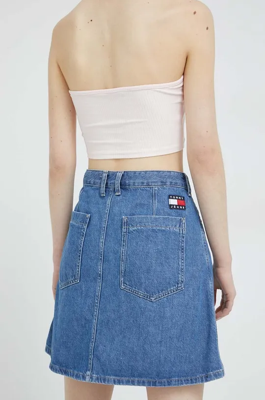 Rifľová sukňa Tommy Jeans  100 % Bavlna