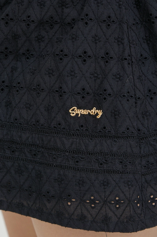 czarny Superdry spódnica bawełniana