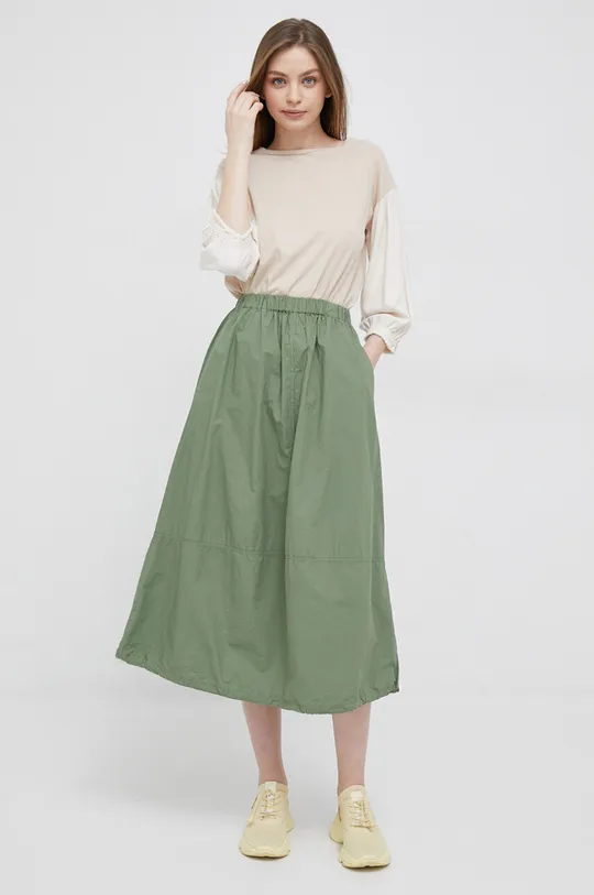 Βαμβακερή φούστα Deha πράσινο