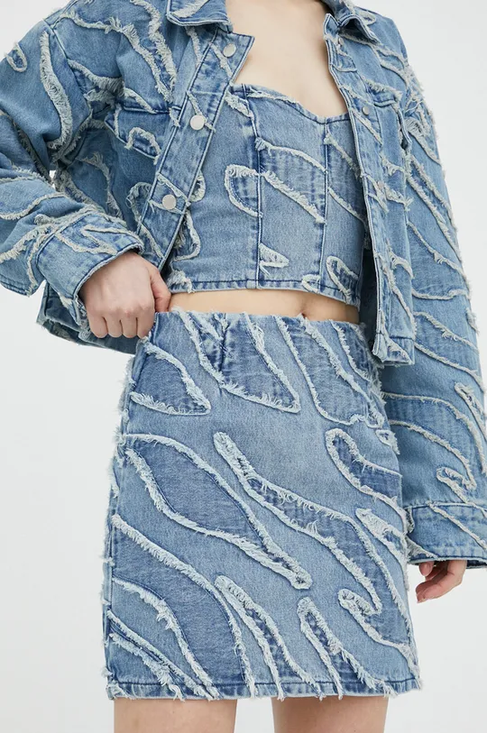 niebieski Gestuz spódnica jeansowa Larisa Damski