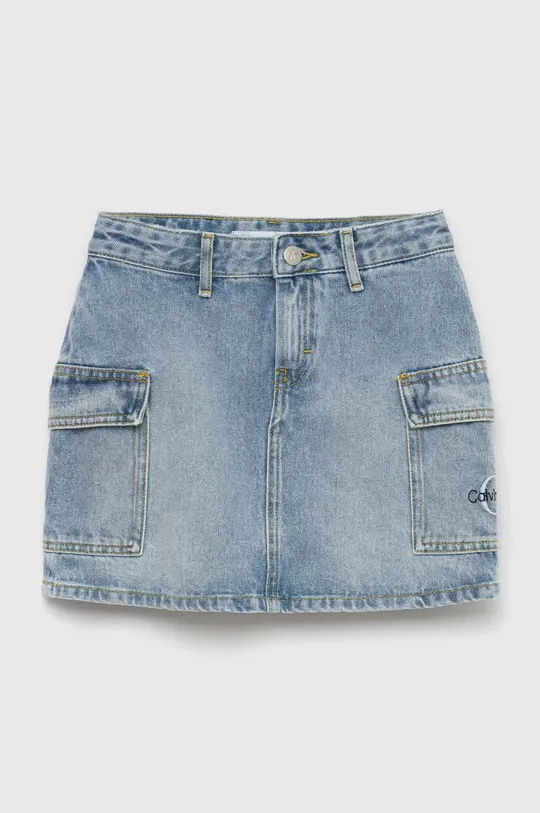 блакитний Дитяча джинсова спідниця Calvin Klein Jeans Для дівчаток