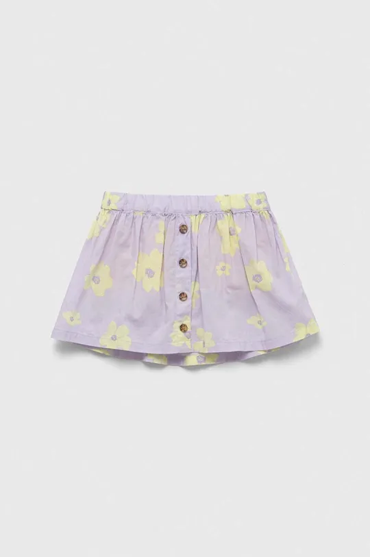 fioletowy GAP spódnica lniana dziecięca Dziewczęcy