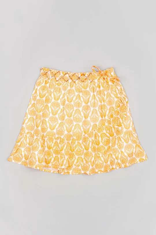 оранжевый Детская хлопковая юбка zippy Для девочек