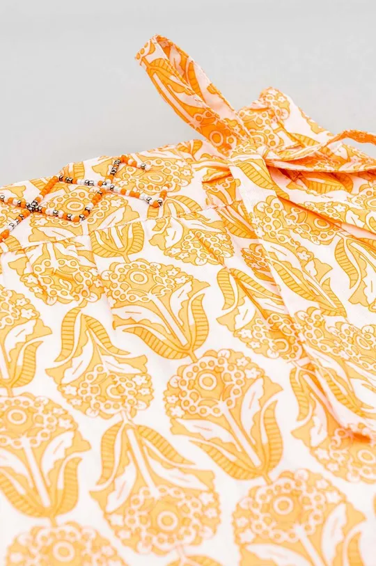 narančasta Dječje pamučna haljina zippy