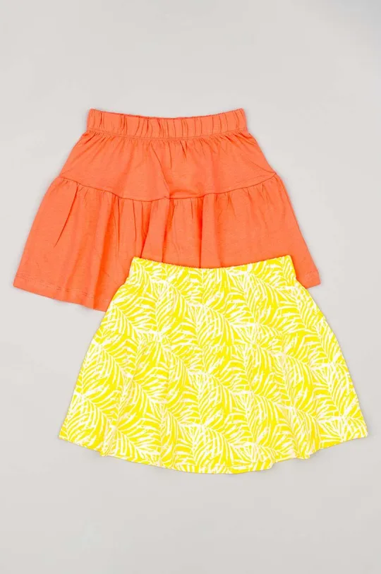 multicolor zippy spódnica bawełniana dziecięca 2-pack Dziewczęcy