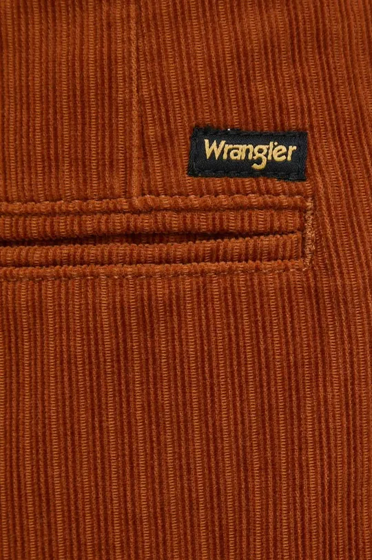 hnedá Manšestrové nohavice Wrangler Super Wide Leg Nutmeg Brown