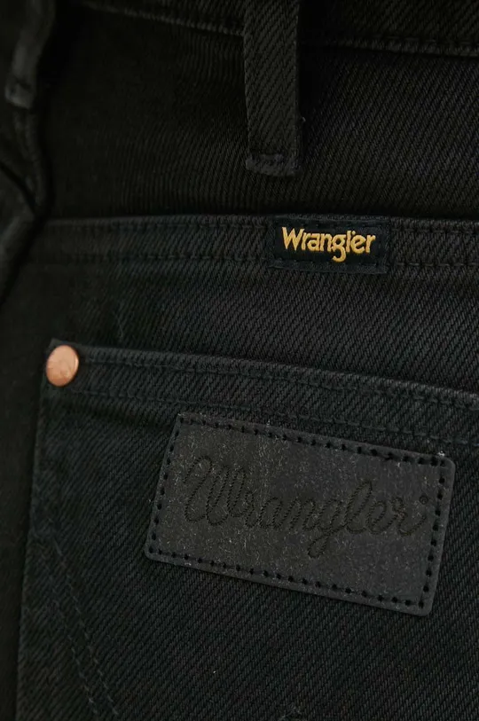 czarny Wrangler jeansy Barrel Coated Black