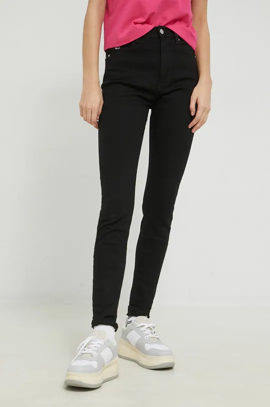 μαύρο τζιν παντελόνι Tommy Jeans sylvia Γυναικεία