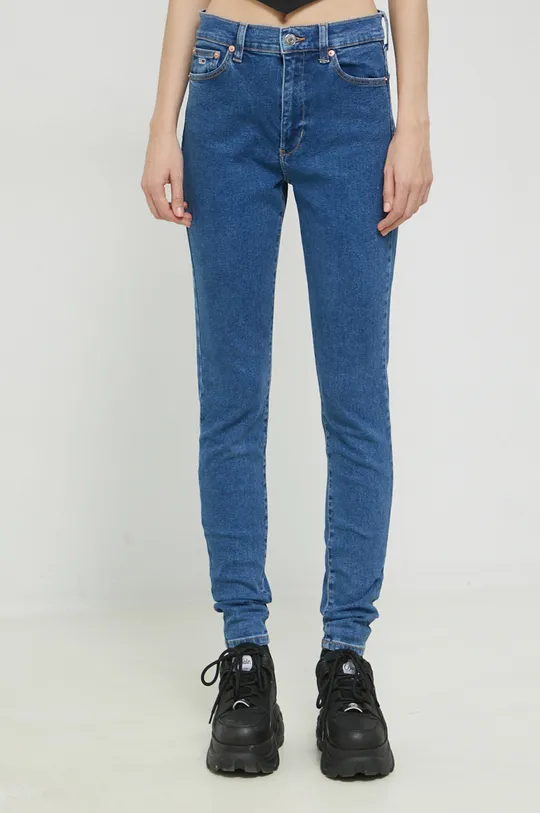 niebieski Tommy Jeans jeansy Sylvia Damski