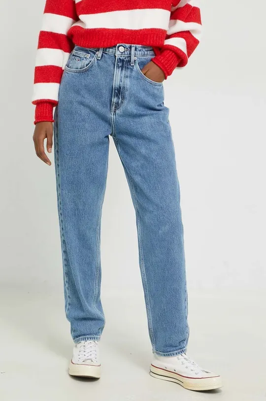 niebieski Tommy Jeans jeansy Mom Jean Damski