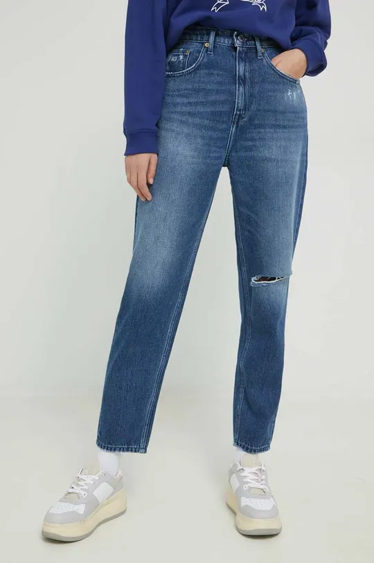 granatowy Tommy Jeans jeansy Mom Jean Damski